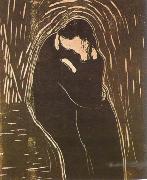 Edvard Munch Kiss oil on canvas